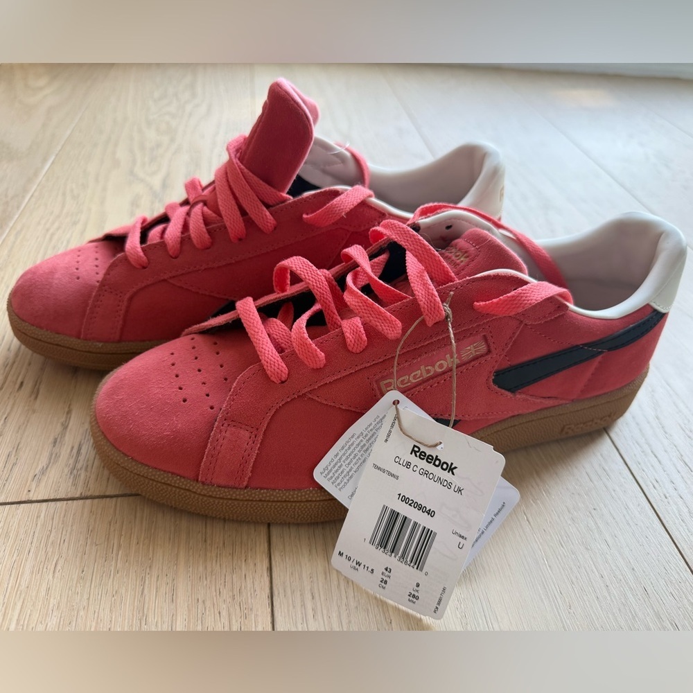 Reebok Club C Coral Suede Sneakers | Gum Sole Streetwear Men’s 10 / Women’s 11.5 - Picture 2 of 7